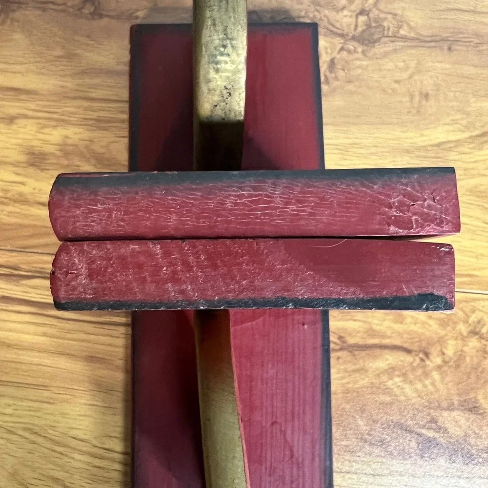 Vintage Whimsical Wooden‎ Bookends Teddy Bear Moon ABC Nursery Decor